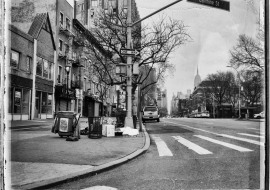 NYC empty Streets in Black and White during Covid-19